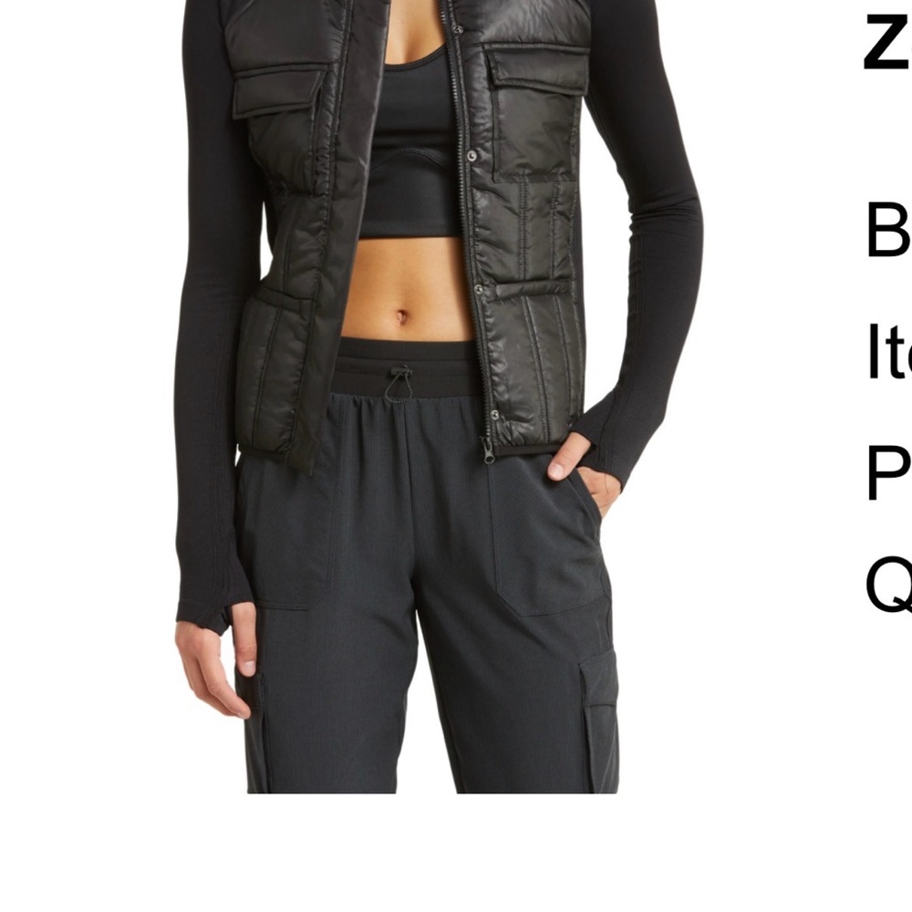 Black Zella Hybrid Jacket